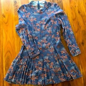 Long Sleeve Floral Mini Dress